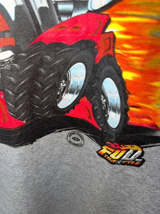 Vintage Y2K Case IH Tractor Graphic Tee Large NWT Ringer Racing Champions Farm - Picture 4 of 6